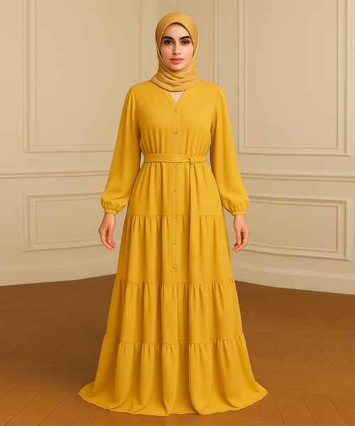 3 Layer Front open Deep Crimson Red