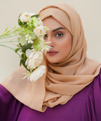 A Cut Elegant Abaya Purple Shade Neutral & Versatile With Hijab