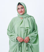 Butterfly Abaya Pista Green