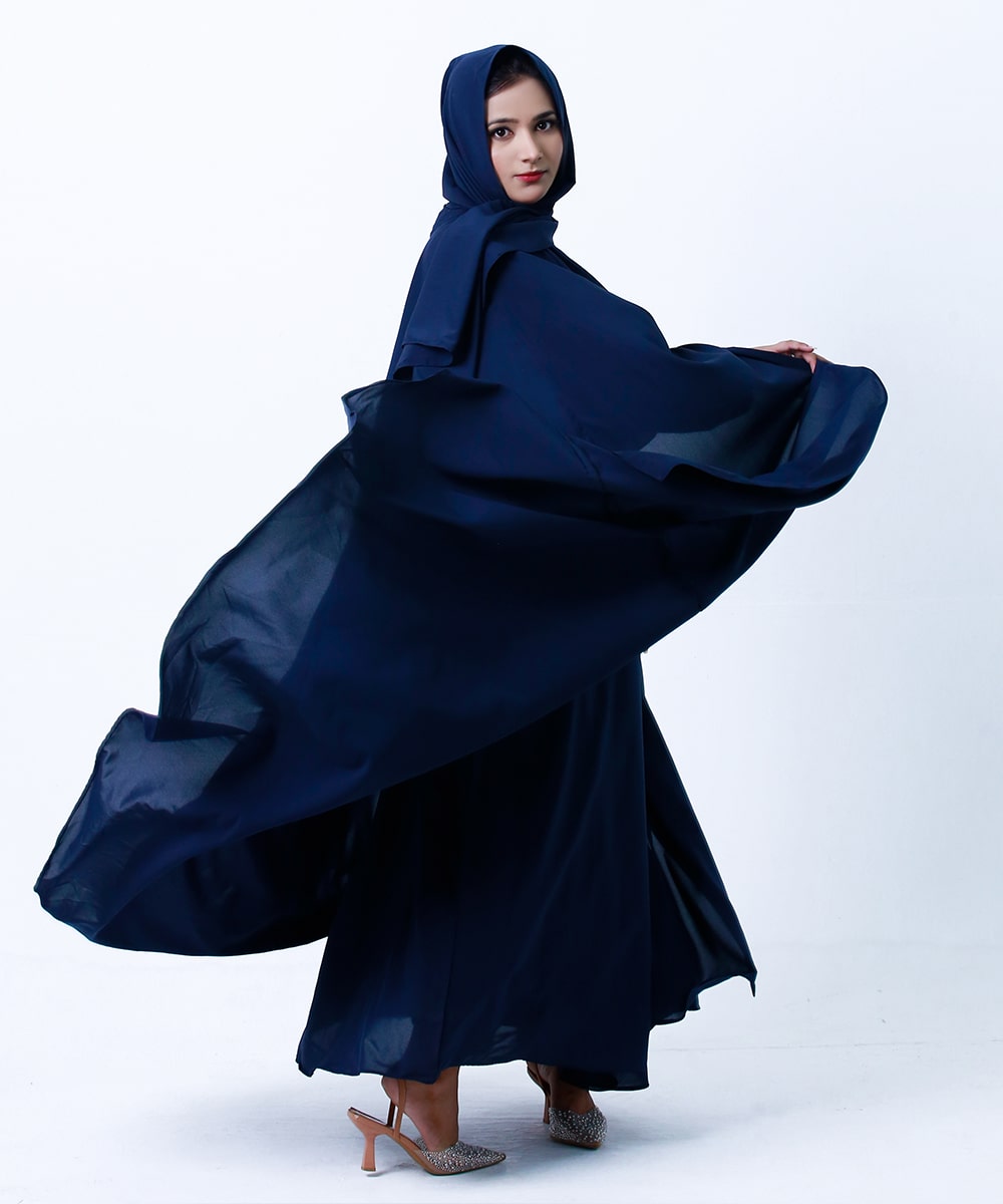 Midnight Flow with Hijab and Niqab Dark Blue