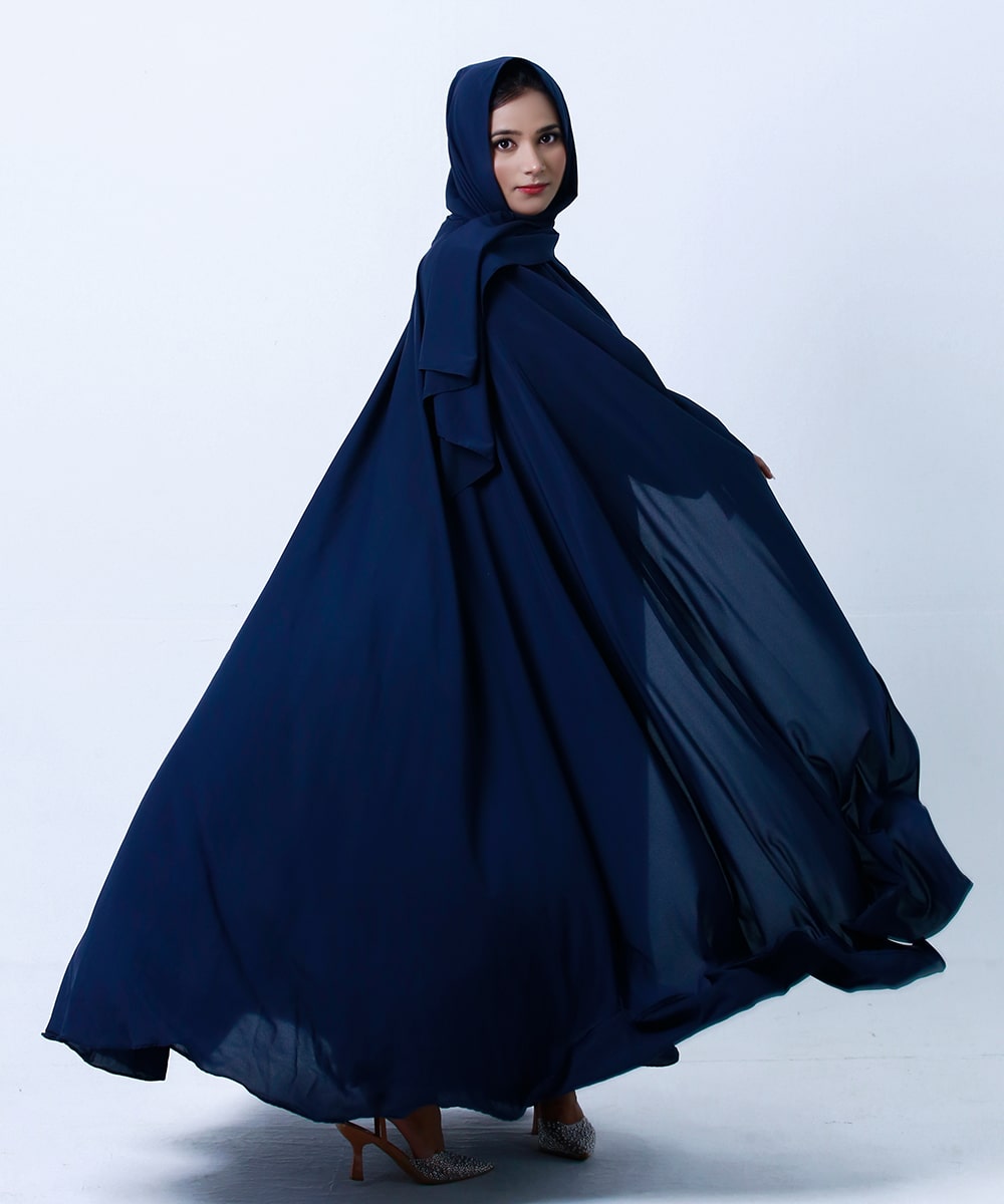 Midnight Flow with Hijab and Niqab Dark Blue