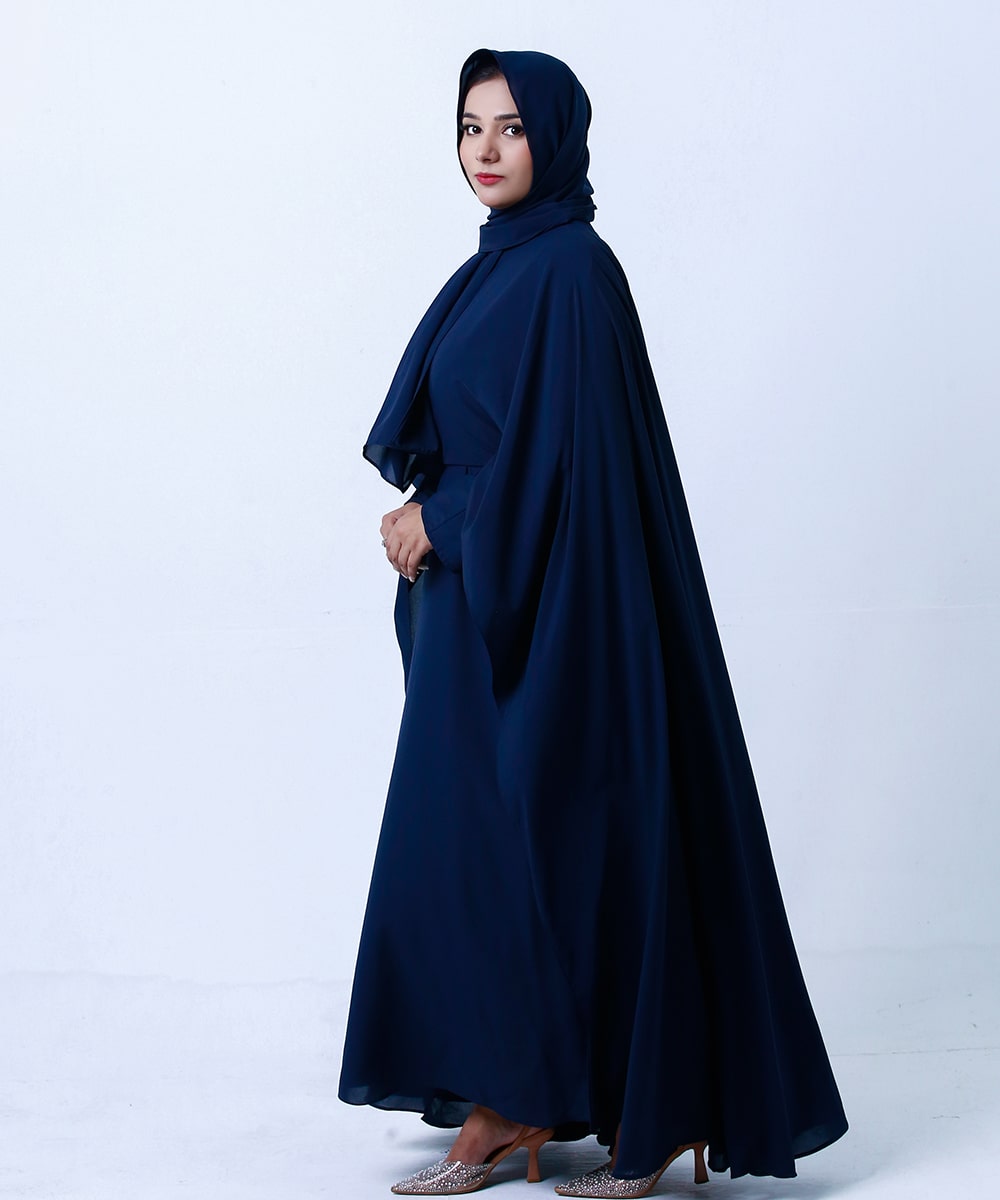 Midnight Flow with Hijab and Niqab Dark Blue