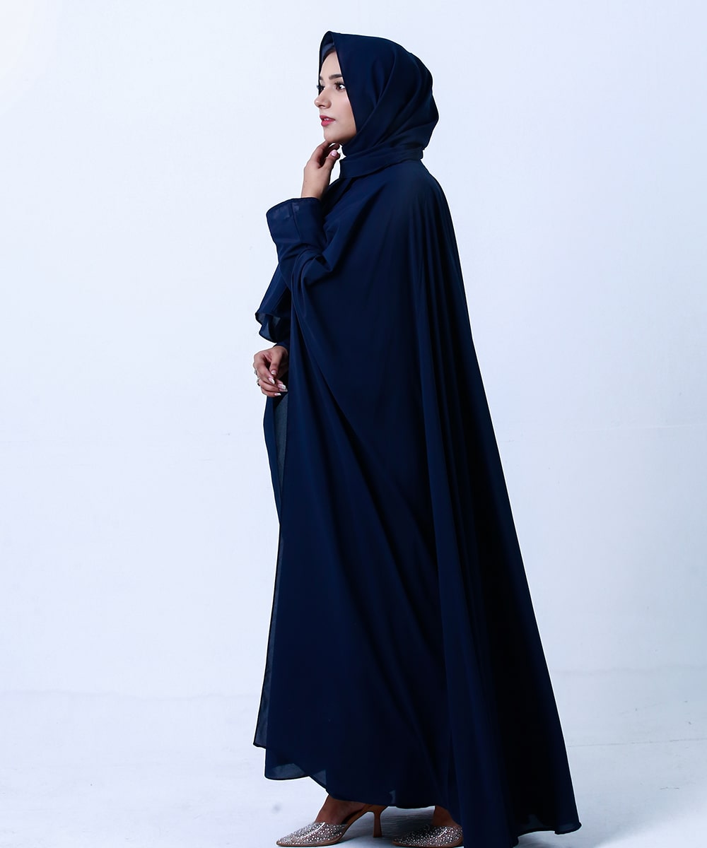 Midnight Flow with Hijab and Niqab Dark Blue