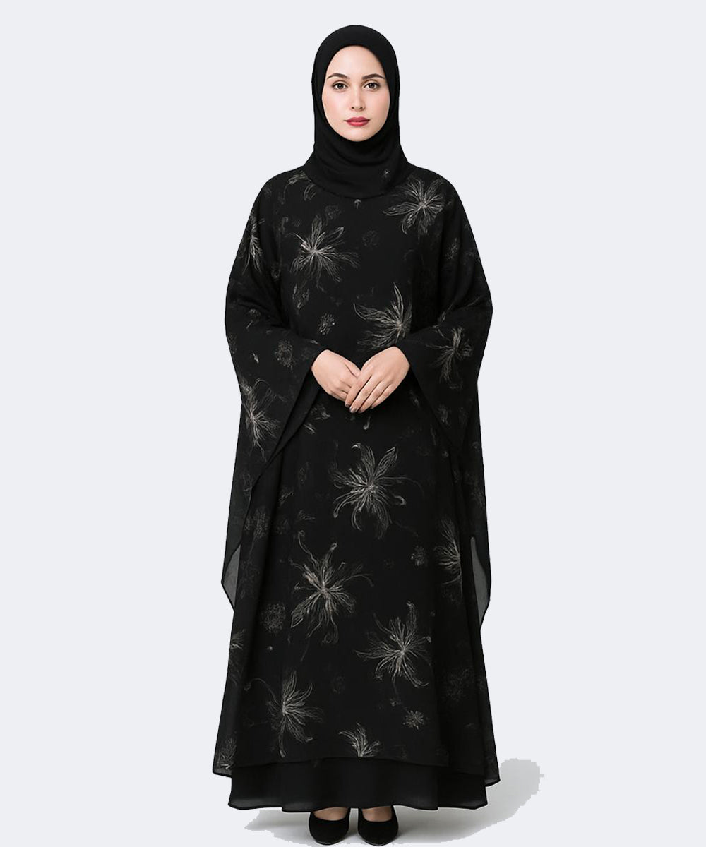 Double Layer Butterfly Style 3 Piece Black