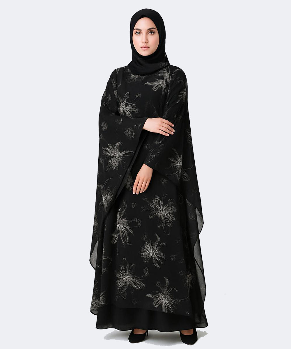Double Layer Butterfly Style 3 Piece Black
