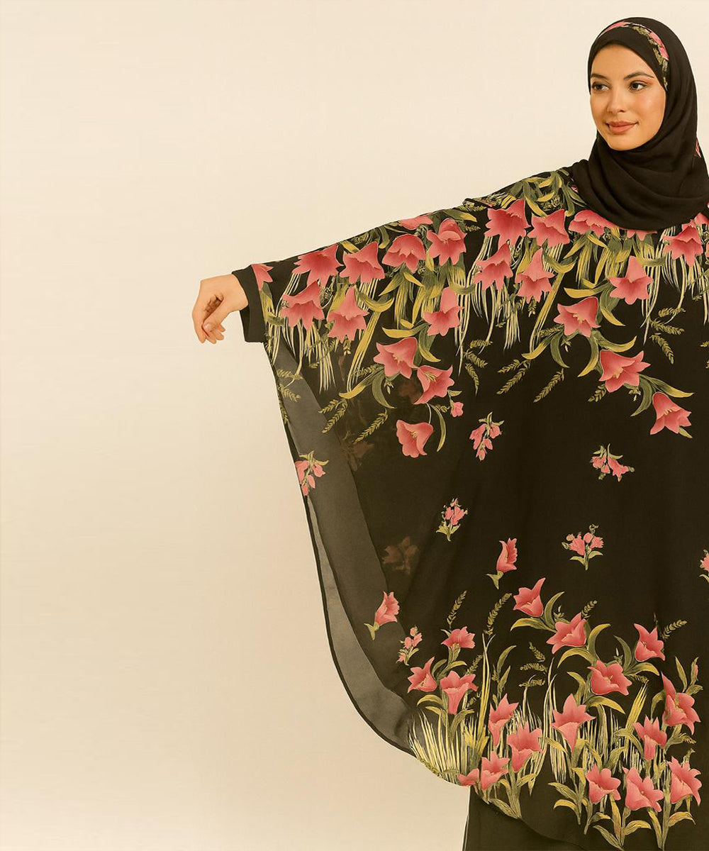 Double Layer Butterfly Style Elegant Black