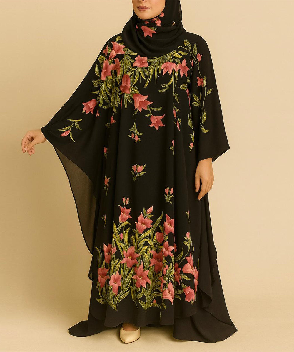 Double Layer Butterfly Style Elegant Black