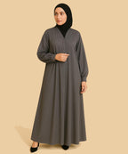 Front-Open with Button-Down Design Grey Unique & Standout Shade