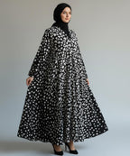 Front Open Full-length Abaya with Elegant Flare Abaya