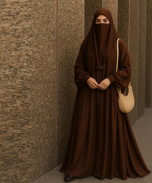 Dark Brown Jilbab