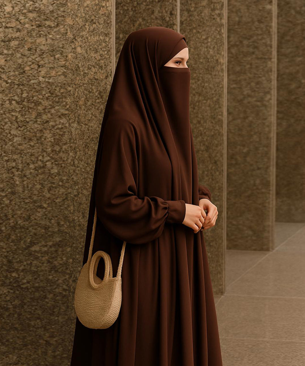 Dark Brown Jilbab
