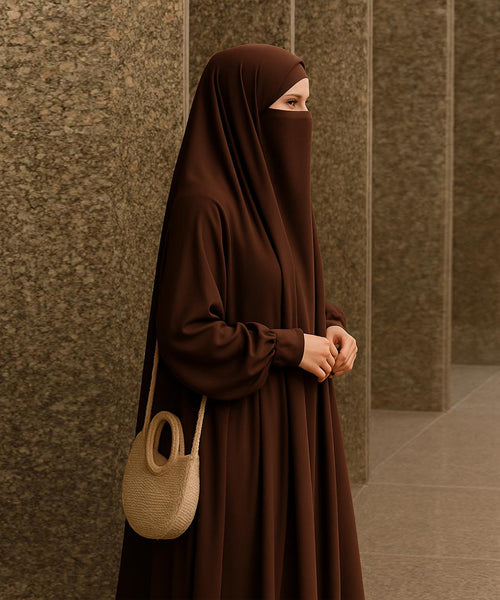 Dark Brown Jilbab