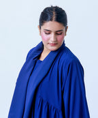 Layer Style Abaya with Hijab and Niqab Blue