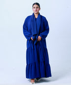 Layer Style Abaya with Hijab and Niqab Blue