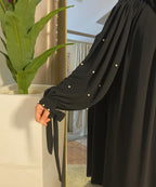 Noor Pearl Abaya Black with Stoler & Niqab