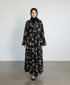 Premium Soft Fabric, Flowy, Comfortable & Breathable Button Front Open Abaya