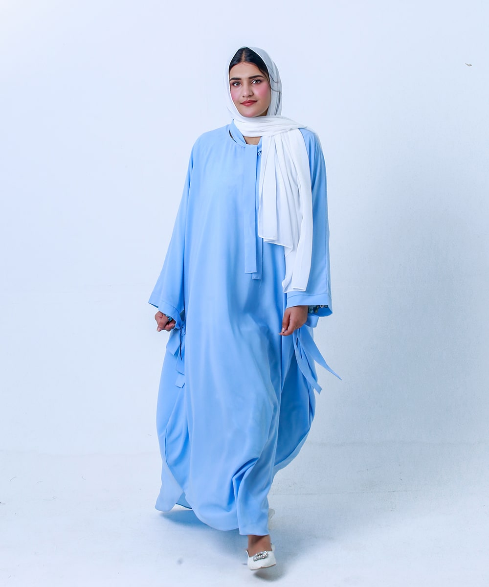 Butterfly Style ABAYA Sky Blue