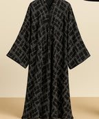 Umbrella Style Black Base with White Dotted Geometric Print