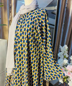 Umbrella Style Mustard, Olive Green, Navy & Lilac Blend